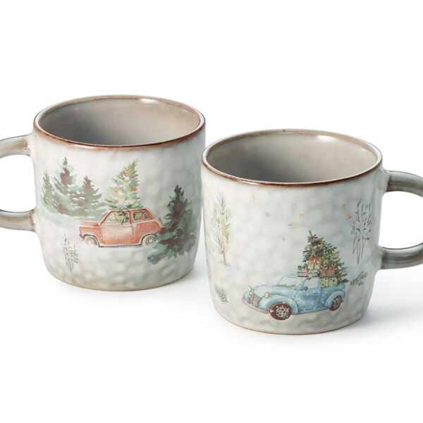 34068 Mugs " White Christmas"