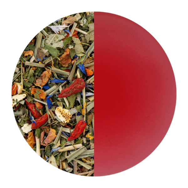 Herb tea blend "Feng Shui" [strawberry/bergamot] flavoured