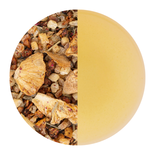 Fruit tea blend "Pineapple/Guava" [Pineapple-Guava Note] flavoured